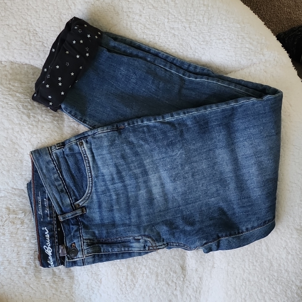 Eddie Bauer Flannel Lined Jean's sz 10